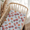 Wicbfdfv Cute Firetruck Dog Fireman Hat Baby Crib Sheets for Boy Girl 28x52