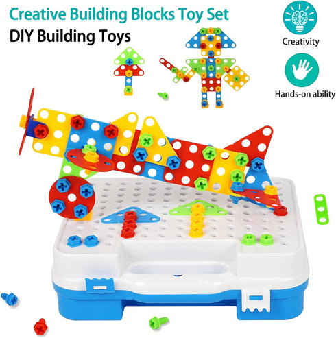 Gears Toys for Kids Ages 4-8, STEM Educational Construction Building Toy Set for Boys and Girls, Creative Learning