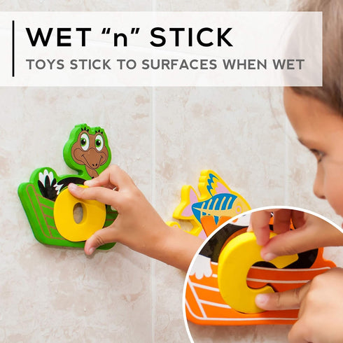 Set 52 Bath Foam Alphabet Letters Toys - Non-Toxic Bathtub ABC Letters for Kids Toddlers - Premium Educational Floating