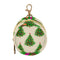 Christmas Tree Round Pacifier Storage Case with Zipper, Portable Pacifier Case for