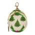 Christmas Tree Round Pacifier Storage Case with Zipper, Portable Pacifier Case for