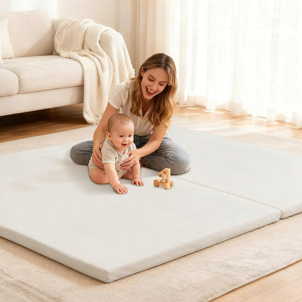 Baby Play Mat for Floor 1.4" Thick Memory Foam 50x50 Playpen Mat