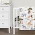 Set Pack 3p Sweet Jojo Designs Jungle Animals Boy Girl Unisex Baby Mini Crib Bedding Infant Nursery Room Newborn