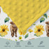 30 40 HawSkgFub Highland Cow Sunflower Mink Baby Blankets Dotted Backing Girls Shower Gift, Western Cowgirl Floral