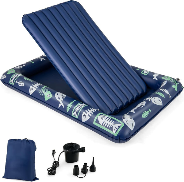 Costzon Inflatable Toddler Travel Bed, Kids Air Mattress Set w/Electric Pump, 4