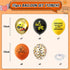 12 Inch Construction Balloons, Gold Black Yellow Orange Confetti Balloons for Boy Baby Shower Construction Themed