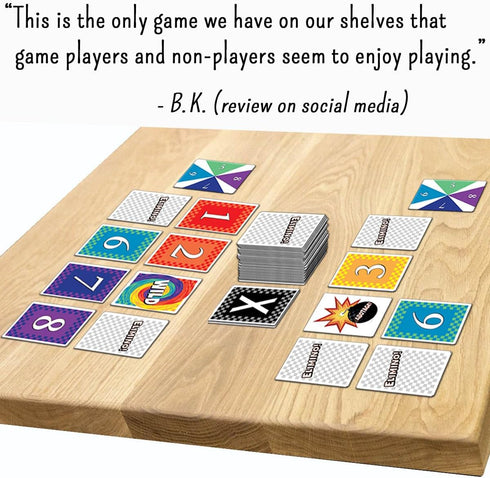 Elimino! Card Game - Modern Update on Classic Garbage Card Game by 11 & 13 Year Old Sisters, Ages 7+