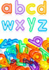 78 Pcs Translucent Lowercase Letters - Plastic Alphabet Letters - Light Table