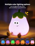 3 Dimmable Eggplant Night Light, Touch Bedside Lamp, Level Squishy Lamp for Bedroom & Room Decor