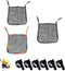 UtySty 3 Pack Stroller Sling Mesh Bag Back Hanging Extra Storage Organizer Handle