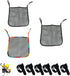 UtySty 3 Pack Stroller Sling Mesh Bag Back Hanging Extra Storage Organizer Handle