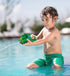 DolliBu Train Bath Buddy Squirter - Floating Green Rubber Bath Toy - Fun Water Play for Toddlers