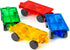 Magnetic Tiles Cars Construction Set - 4 PCS Educational Magnetic Building Blocks for Kids 3+