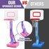 SUPER JOY Adjustable Toddler Basketball Hoop for Kids 1-3, Portable Indoor Outdoor Basketball Goal for Boys Girls