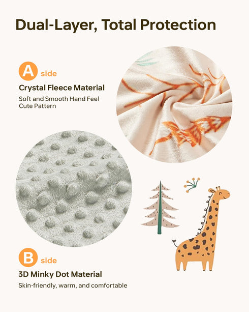 Babygreat Baby Car Seat Cover - Ultra Soft Minky Carseat Covers Baby with Snap Peekaboo Opening, Multi-Use Stroller