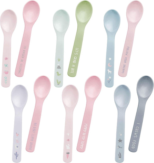 Stephen Joseph Silicone Baby Spoons - One Size, SLOTH