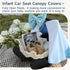 Baby Carseat Canopy Cover with Bow for Girls Boys with Bow Stroller and Cart Cover Carseat Nursing Cover Newborn Gift