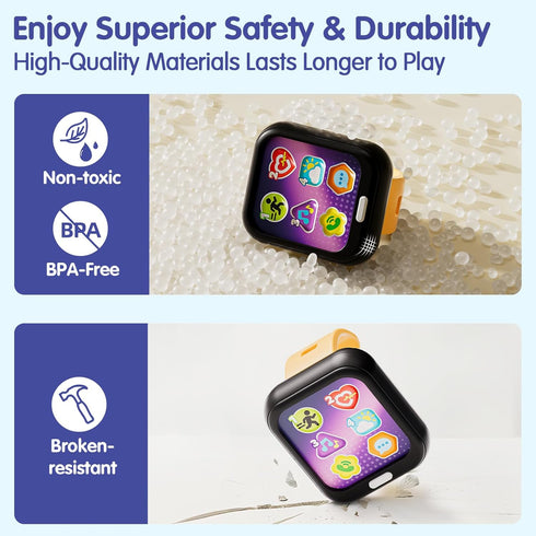 1 7 6-12-18 HOLA Toys for Year Old Boys & Girls, Functions Baby Musical Toy Watch, Learning & Travel Baby Toys Months