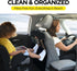 3 2 Pack lebogner Back Seat Cover For Kids + Pocket Storage Organizer, X-Large Waterproof Kick Mats Backseat Protector