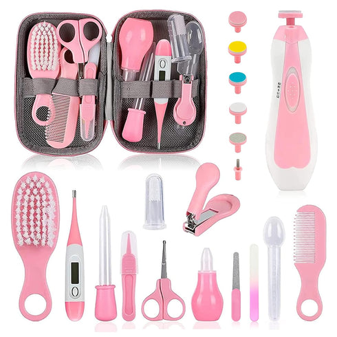 Baby Grooming Kit, Infant Safety Care Set with Hair Brush Comb Nail