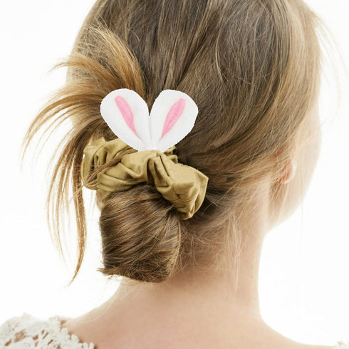 IMIKEYA Easter Bunny Ear Ornaments, 20pcs Rabbit Ear Hair Clip Accessories for DIY Craft Hair Jewelry Making