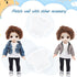 Litherr S 8 18 Inch 18 18 Inches Pcs Boy Doll T Shirt Clothes Sublimation Doll Outfits Accessories Classical Tee Shirts