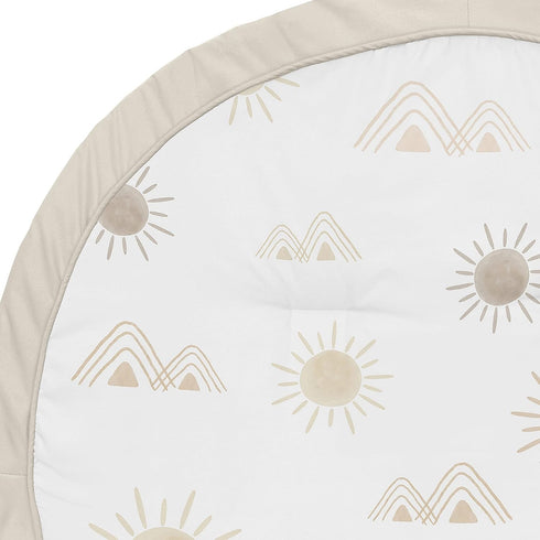 Tummy Sweet Jojo Designs Boho Desert Sun Taupe Playmat Time Infant Boy Girl Baby Play Mat Neutral Tan Beige Ivory Gold