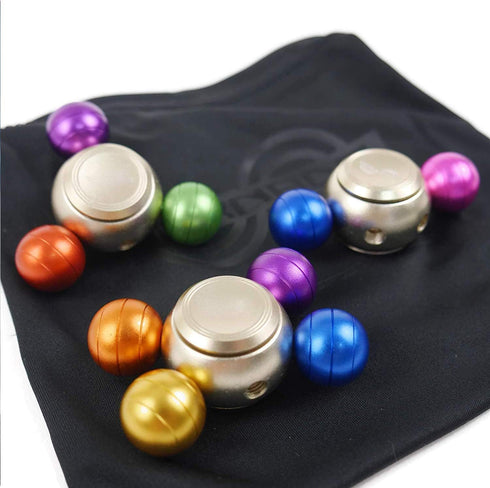 Cool Magic Orb Fidget Ball Spinner Toys, Metal, Stress Hand Finger Spinner, Stainless Steel Fidget Toys for Kids Adults