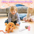 Tagitary Plush Toys Puppy Electronic Toy Dogs That Walk and Bark,Tail Wagging Fake Dog Interactive Dog Toy for Kids