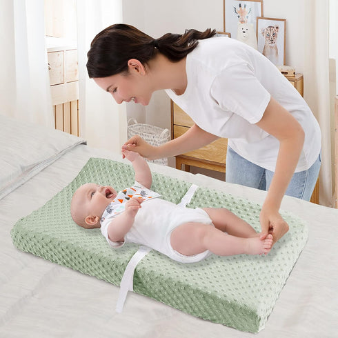 Ultra Soft Minky Dots Changing Pad Cover – Breathable Mink Changing Table Sheets for Infants Newborn Baby Girl Boy
