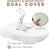 J&JOO Baby Changing Basket - Soft & Waterproof Dual-Cover, Portable, Moses Basket, Changing Pad for Dresser & Changing