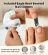 undersary 2026 2-in-1 Trimmer 3-Speed (<45dB) Upgrade Electric Nail Clipper & Filer, Baby Nail with LED Light Quiet