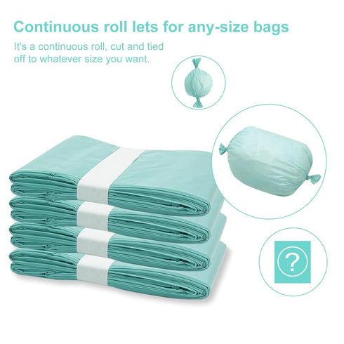Zippland 4 Pack 280 500 Diaper Liner Refills Compatible with Janibell Akord Slim Model, Lasts Over Adult Briefs