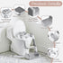 Girls,3-in-1 Potty Training Seat,Toddler Toilet Seat for Boys Potty Training Toilet and Chair with Step Stool