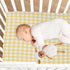 WELLDAY 39 27 Inches Yellow Gingham Crib Sheets for Boys and Girls, Fitted Baby Crib Sheets Soft and Breathable Mini