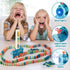 200 Set, 3+ 3 4 5 6 PCS Domino Train Toys Automatic Dominos Building and Stacking Creative Game for Year Old, Electric
