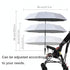 Nakazawa 90+ Universal Baby Stroller Sun Protection Parasol, with Umbrella Clip Fixing Device, UPF UV Protect Pushchair