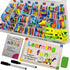 291Pcs ABC Magnets Board Magnetic Letters and Numbers Maker for Kids with Double-Side Drawing Whiteboard