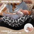 Suhoaziia Grey Leopard Print Newborn Nursing Pillow Case with Hidden Zipper Washable Skin-Friendly Bottle