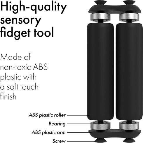 ONO Handheld Roller Fidget Toy for Adults | Relieve Stress, Anxiety, Tension | Compact Portable Design (Junior Size/ABS