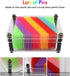 3D Pin Art Toy - Colorful Plastic Pin Art Board for Kids, 3.7 * 5'' Desk Game, 3D Impression Sculpture Needle Toys