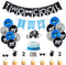 Two Cool Birthday Party Decorations - I AM TWO Banner, Balloons, Cake Topper for Little Man's 2nd Birthday
