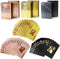 3 Decks Waterproof Playing Cards - Plastic Poker Cards in Cool Black Rose Gold, Unique Luxury Design