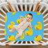 Gravopti 39X27 Inch Yellow Rubber Ducks Bike Autumn Pumpkins Crib Sheets for Girls and Boys, Soft Breathable Cotton