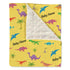 Gifts Everywhere Personalized Name Minky Dot Toddler Baby Blanket Baby swaddling Blanket Dinosaur Printing,