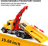 Dwi Dowellin Kids Toys for 3-7 Years Old, 15" Large Tow Truck Toy, Friction Powered Transport Truck