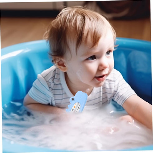 Toddmomy Bath Thermometer for Newborn Bathtub Thermometer Easy to Read Water Temperature Measurement Tool Cartoon
