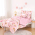 Set 3D 4 Set Wake In Cloud - Toddler Bedding for Girls, Unicorns Rainbow Clouds, Pieces Soft Crib Bed Including