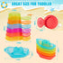 1-3 11PCS 2-4 Baby Bath Toys for Kids Ages Mold Free Bath Toys for Toddlers with Colorful Floating Boats and Spoons