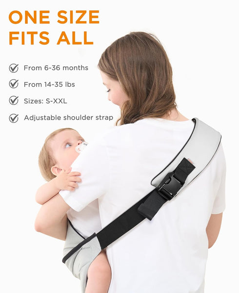 6-36 (14-35 lbs)-Light GAGAKU Toddler Carrier Adjustable Padded Sling Portable Ergonomic Baby Holder Carrier